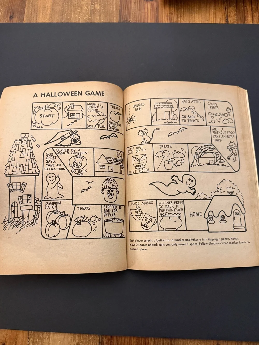 VTG Holiday Halloween Things to Do Activity Book - Yellow